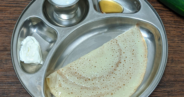 Super soft cucumber dosa