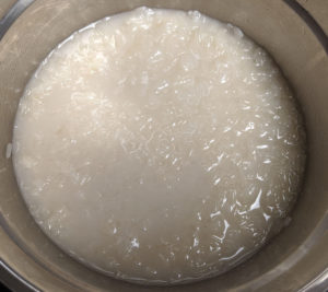 sticky rice in coconut milk