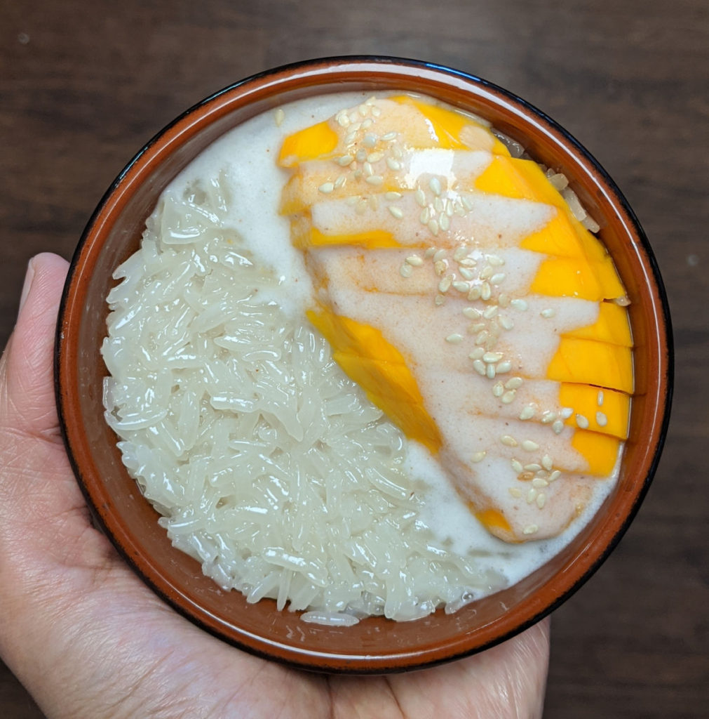 Sticky Rice With Mango 1 Thai Dessert Plateful Of Veggies   Sticky Rice With Mango 1011x1024 