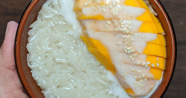 Sticky rice with mango, #1 Thai dessert