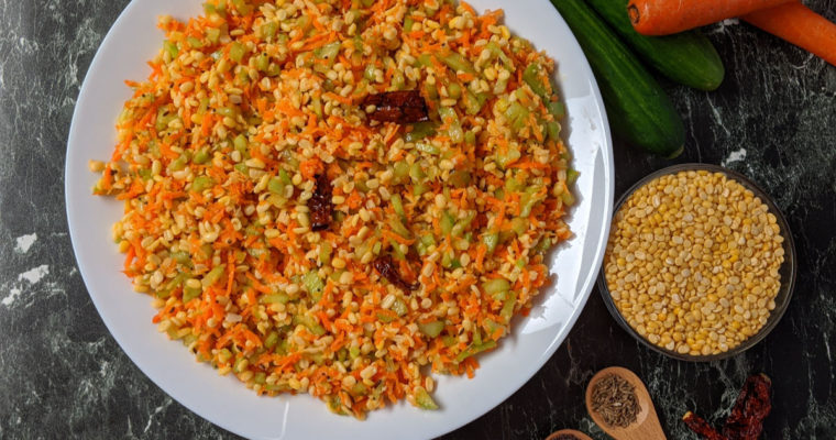 Kosambari/Healthy South Indian lentil salad