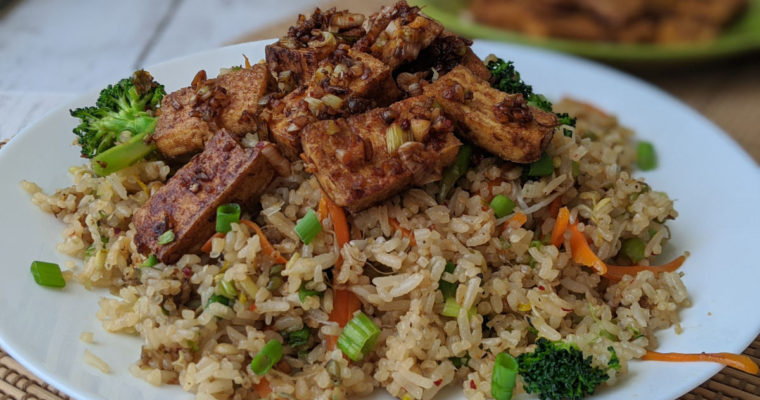 Vegan lemongrass fried rice