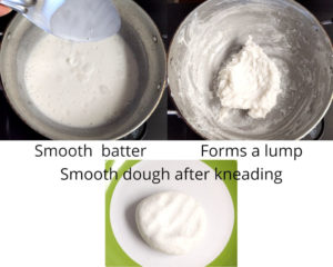 Preparing dough for modaka