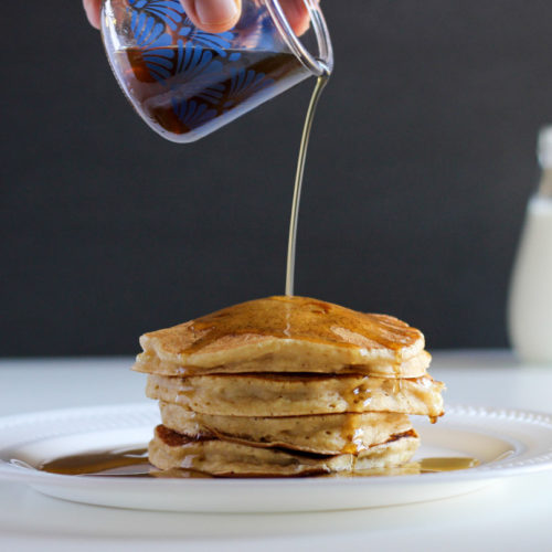 vegan whole wheat pancakes