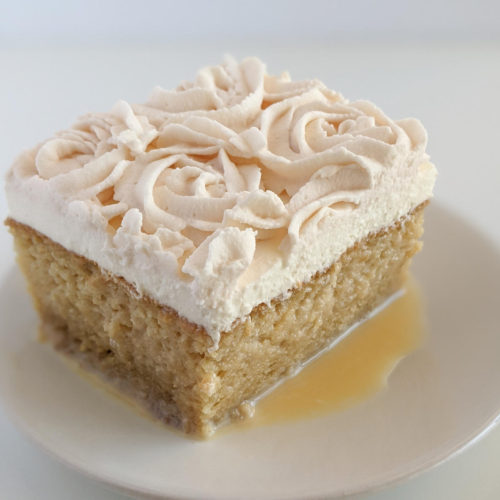 eggless tres leches cake