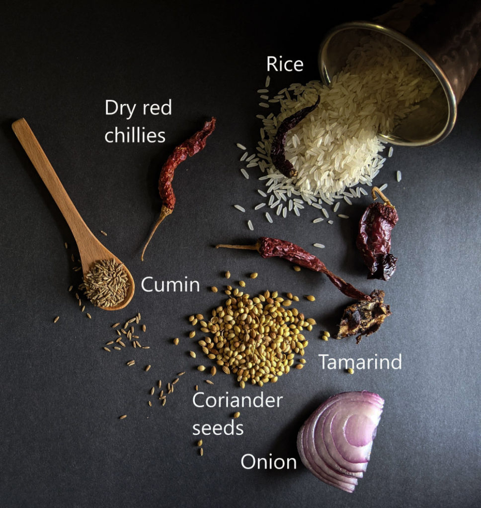 ingredients for uppu huli dosa