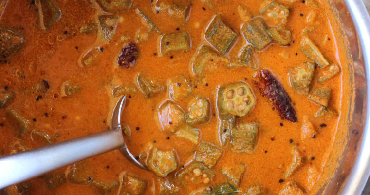 Bendekai Kayirasa | Indian okra curry